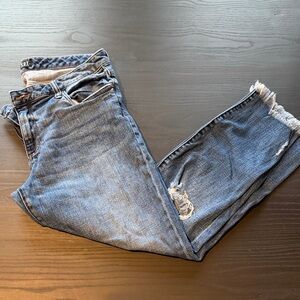 Kut from the Kloth Dark Wash Distressed Jeans